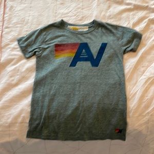Aviator Nation kids t-shirt - size 12 - gray - classic style - gently used